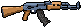 AK-47 pixel art weapon sprite generated by SpriteLab