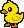 yellow duckling pixel art micro sprite, 24x28 pixels, made with SpriteLab Micro mode