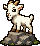 baby goat pixel art micro sprite, 40x46 pixels, made with SpriteLab Micro mode