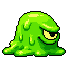 Slime walking animation generated by SpriteLab